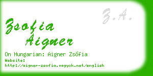 zsofia aigner business card